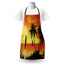 Coconut Palms and Surfer Apron