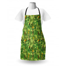 Tropic Forest Foliage Leaves Apron