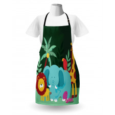 Nursery Jungle Composition Apron