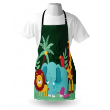 Nursery Jungle Composition Apron