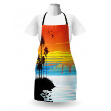 Sunset Sky with Seagulls Apron