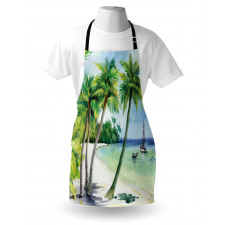 Tropical Landscape Beach Apron