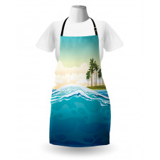 Ocean Holiday Landscape Apron