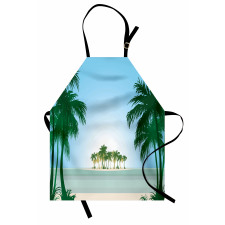 Exotic Palm Tree Beach Apron