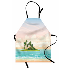 Jungle at Sunset Sky Clouds Apron