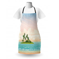 Jungle at Sunset Sky Clouds Apron