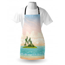 Jungle at Sunset Sky Clouds Apron