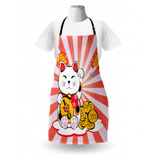 Starburst Lines Cat Apron