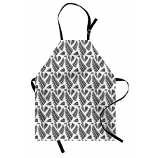 Bunch of Leaves Pattern Exotic Apron