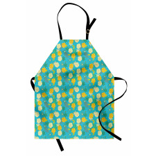 Flowers on Blue Pattern Apron