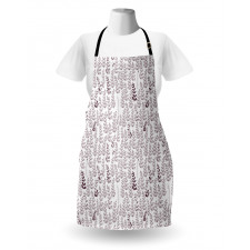 Retro Leaves and Branches Apron