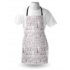 Retro Leaves and Branches Apron