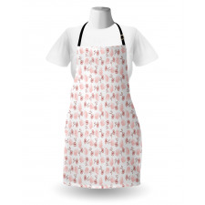 Vintage Tiny Poppy Flowers Apron