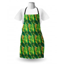 Exotic Palm Leaves Foliage Apron