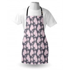 Pink Chrysanthemum Flower Apron