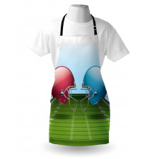 Spor Mutfak Önlüğü Amerikan Futbolu Desenli
