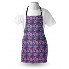 Pastel Tone Delicate Peonies Apron