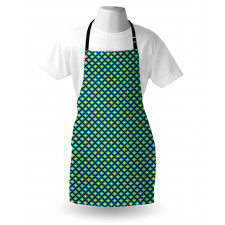 Abstract Blue Rhombuses Apron