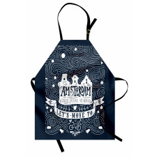 Travel Words with Stars Apron