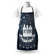 Travel Words with Stars Apron