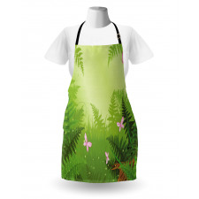 Cartoon Woodland Pattern Apron