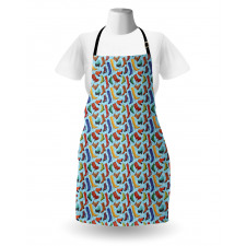 Colored Women's Boots Shoes Apron