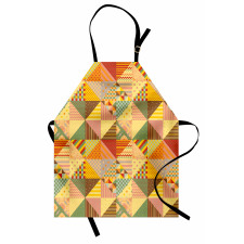 Colorful Triangle Patches Apron