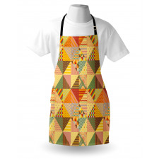 Colorful Triangle Patches Apron