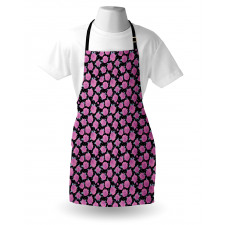 Blooming Flowers Pattern Star Apron
