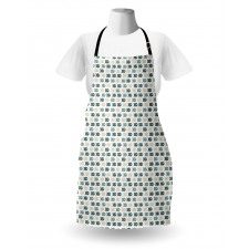 Dost and Stripes Illustration Apron