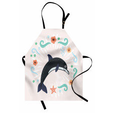 Nautical Ocean Animal Line Apron