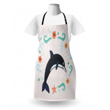 Nautical Ocean Animal Line Apron