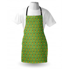 Girls Dancing Grass Skirts Apron