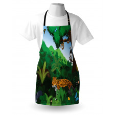 Exotic Birds with Snakes Apron