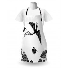 Abstract Mythological Bird Apron