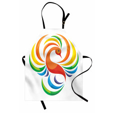 Rainbow Toned Bird Apron