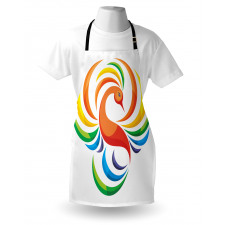 Rainbow Toned Bird Apron