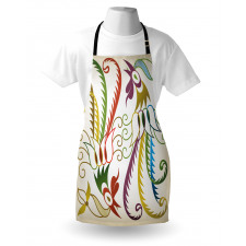 Bird in Retro Tones Apron