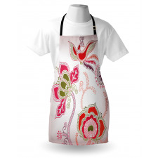 Mystic Bird Eastern Floral Apron