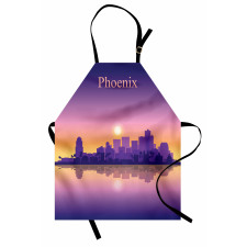 American City Skyline Dawn Apron