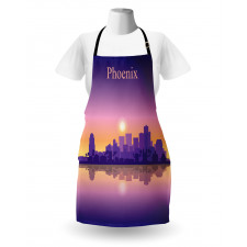 American City Skyline Dawn Apron