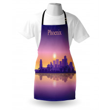 American City Skyline Dawn Apron