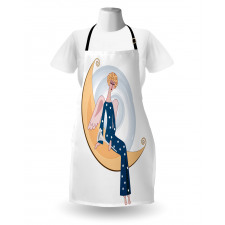 Girl with Trumpet Moon Apron