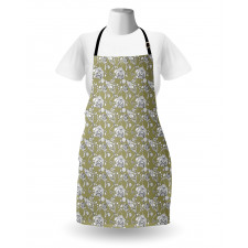 Doodle Style Spring Bloom Apron