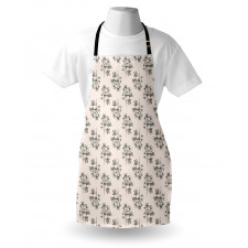 Hand Drawn Romantic Rose Apron