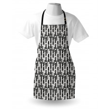 Brush Mark Effect Stripes Apron