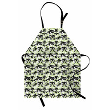 Eastern Bamboo Leaf Pattern Apron