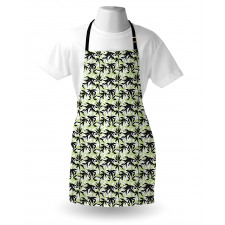 Eastern Bamboo Leaf Pattern Apron