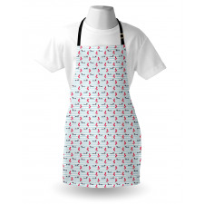 Dog Holding Balloons Fun Apron