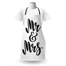 Hand Lettering Pattern Apron